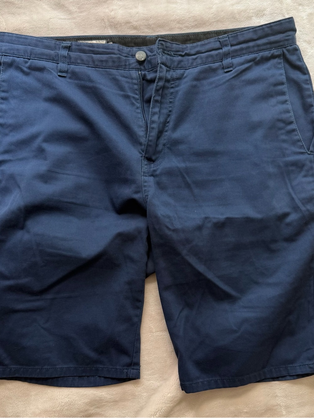 Volcom Navy Blue Casual Shorts